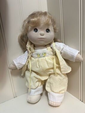 RARE My Child Doll in Yellow Outfit - brown eyes blond hair combo